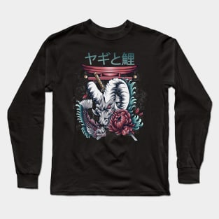 Goat and Koi Fish Long Sleeve T-Shirt